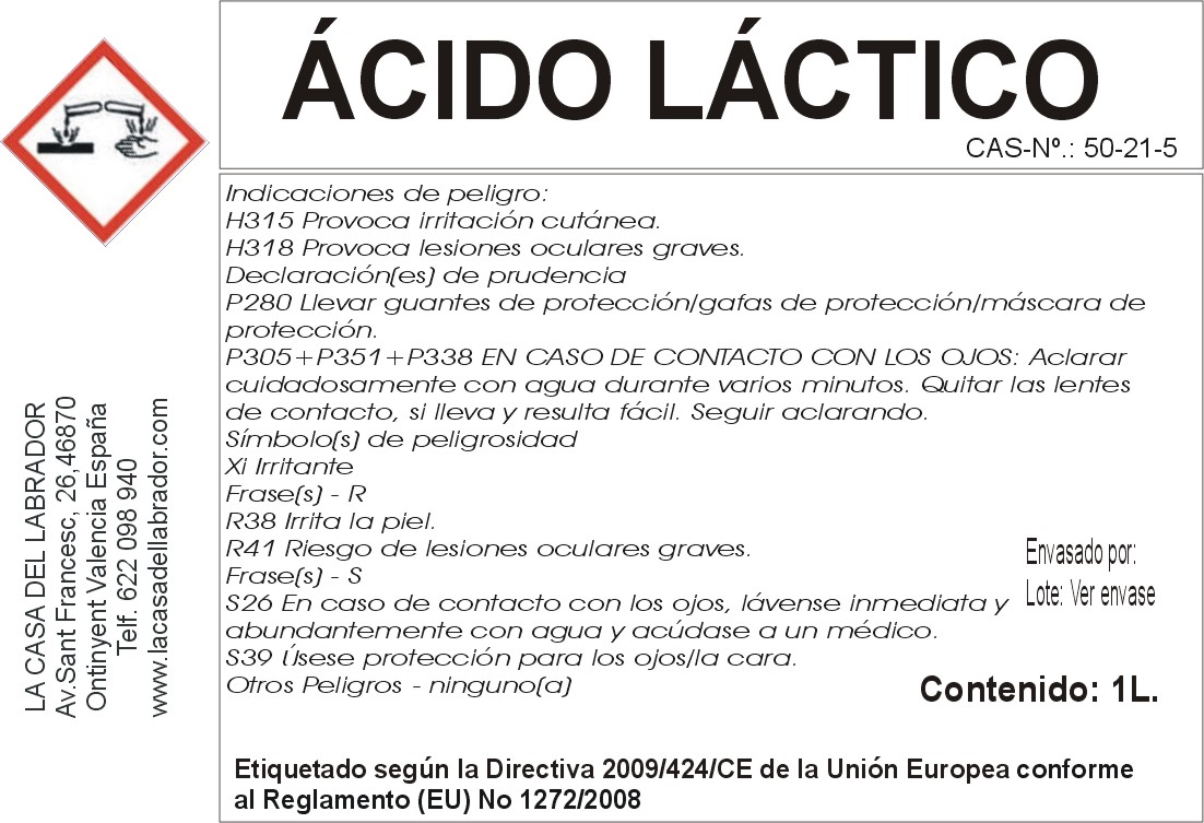 Ácido Láctico 80% Alimentario - Image 2