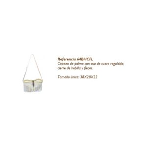 Capazo de palma con asa de cuero regulable